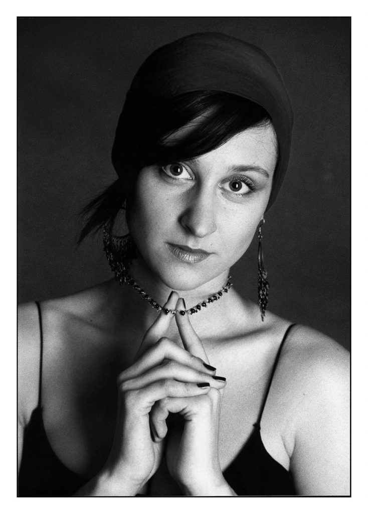 Portret analogowy w studio - Zosia