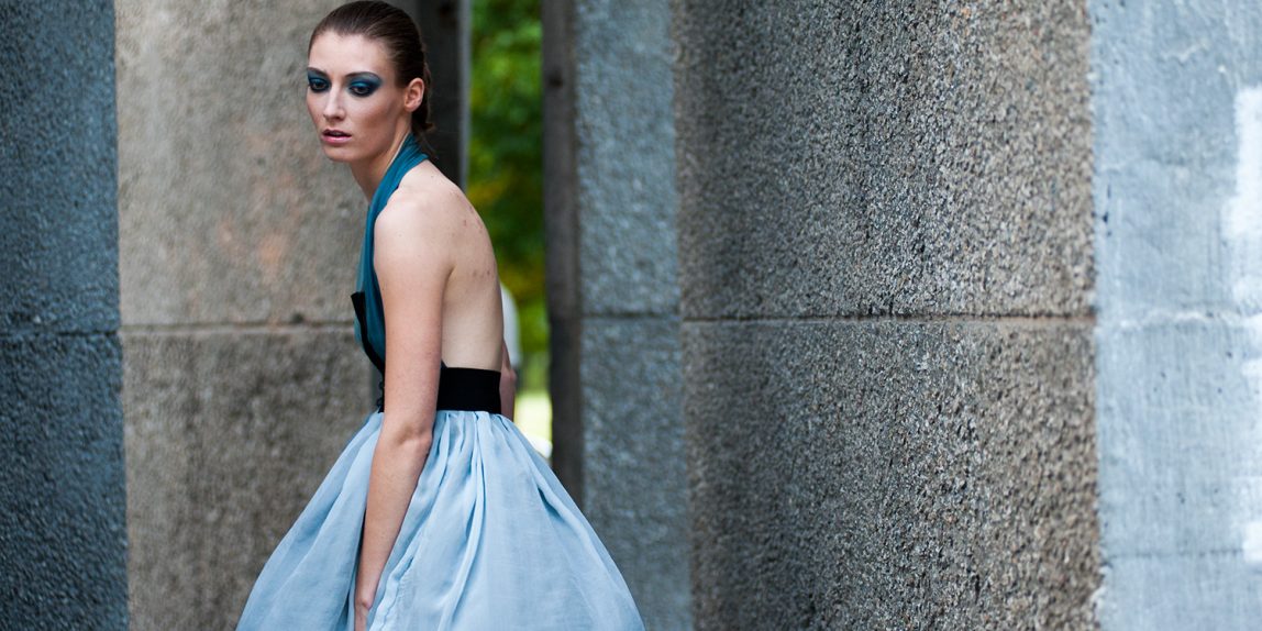 sesja dla projektantki ubioru - park koło zoo