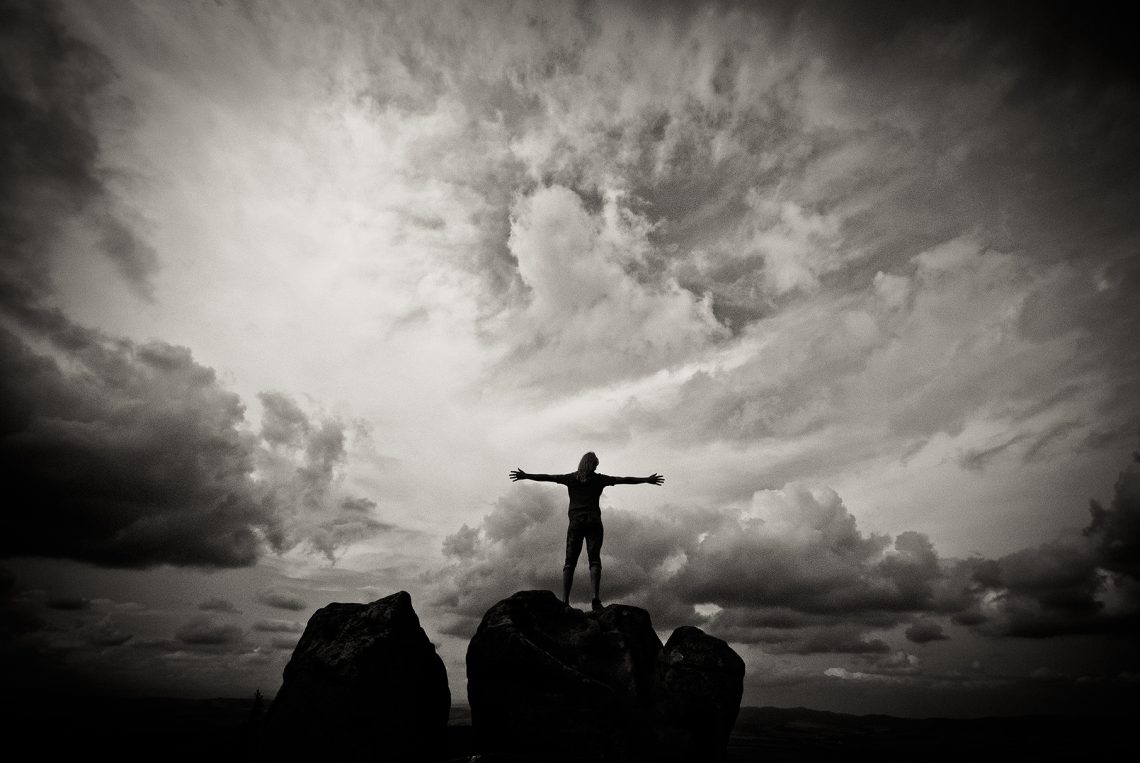 Postać w górach sowich